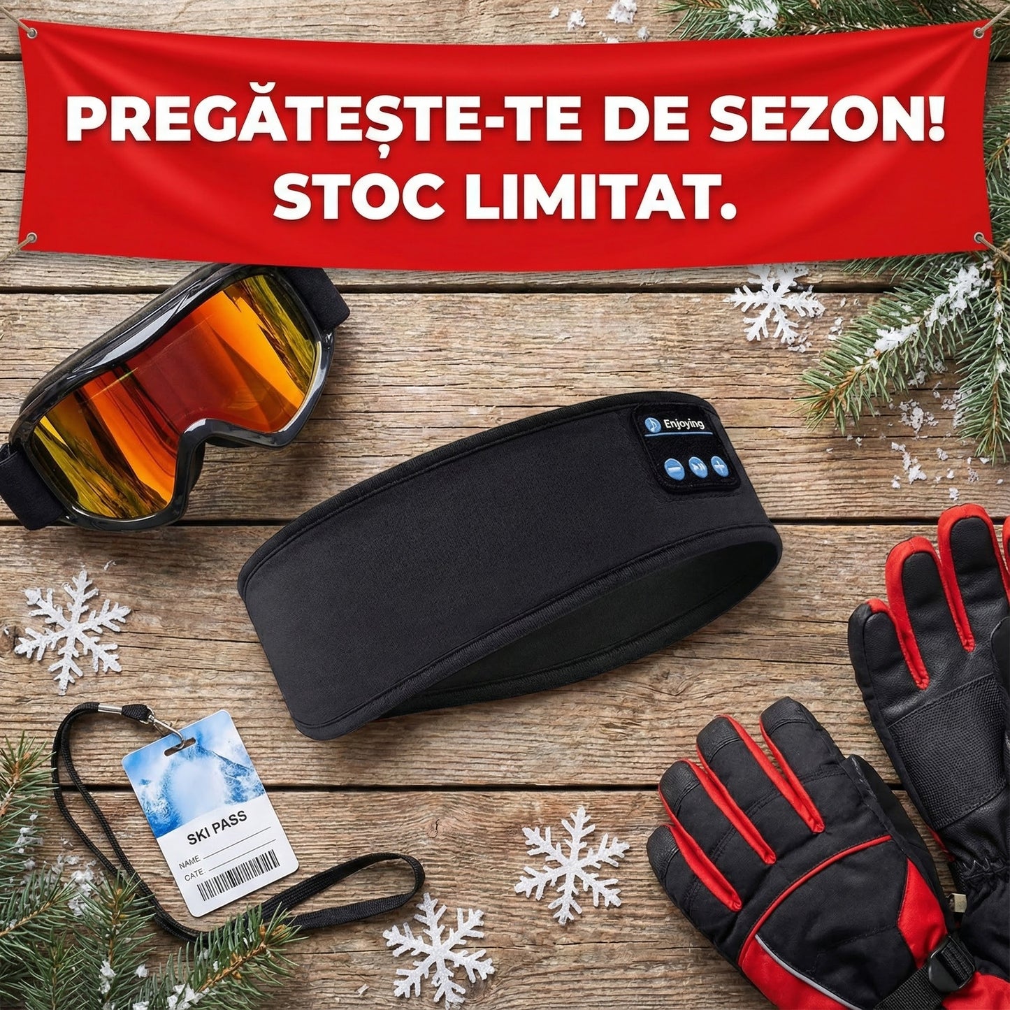 Bandană Inteligentă cu Bluetooth & Microfon