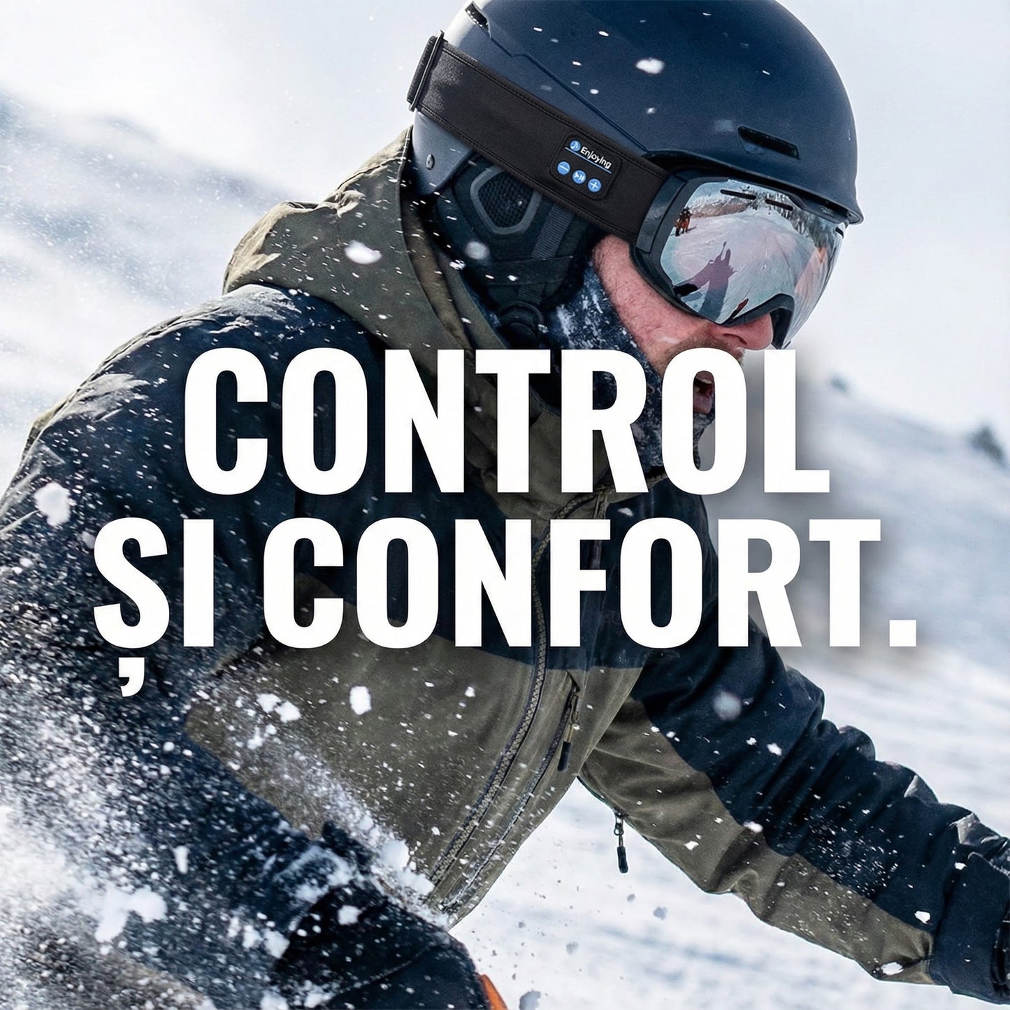 Bandană Inteligentă cu Bluetooth & Microfon