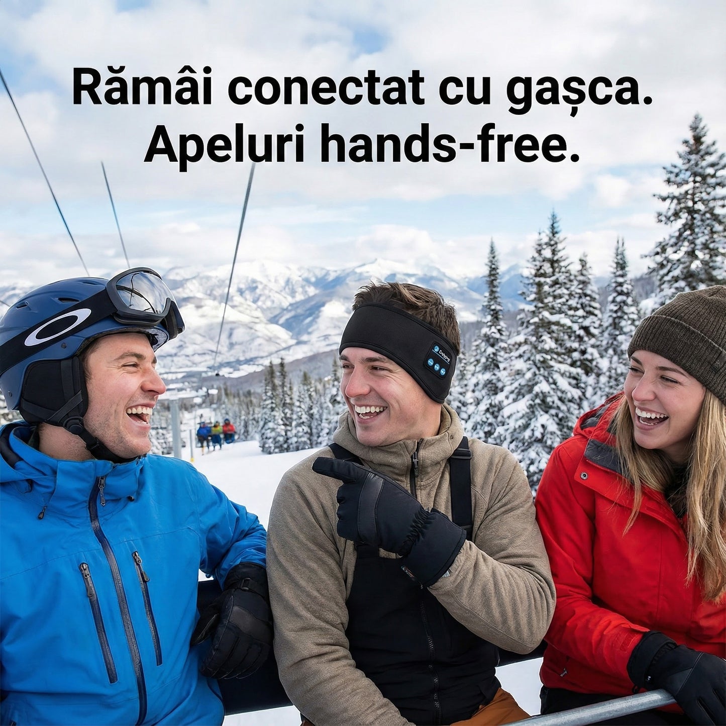 Bandană Inteligentă cu Bluetooth & Microfon